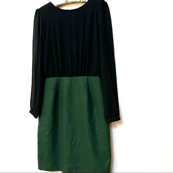 W118 by Walter Baker Black Green HAZEL Wool Dress G-13 - Picture 2 of 12